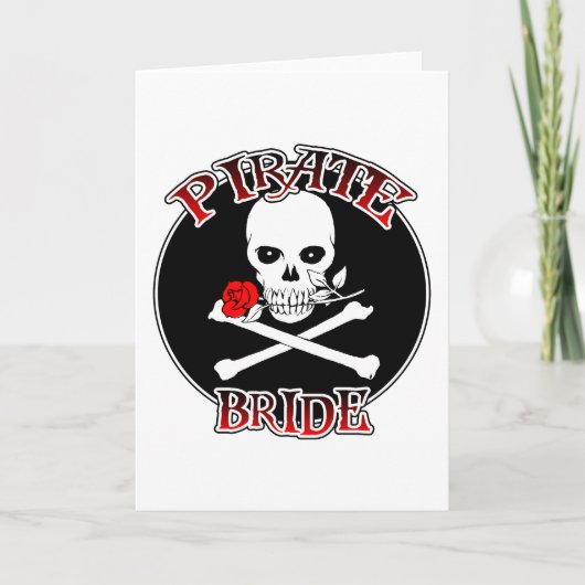 Grußkarte von Pirate Bride Karte (Vorderseite)