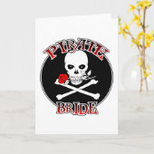 Grußkarte von Pirate Bride Karte (Gelbe Blume)