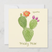 Grußkarte von Prickly Pear Cactus Karte (Vorderseite)
