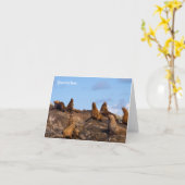 Grußkarte von Sea Löwe Karte (Gelbe Blume)