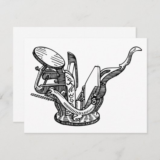 Grußkarte von Sigwalt Letterpress Dankeskarte (Vorne/Hinten)