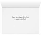 Grußkarte von White Sandy Beach Florida (Innenansicht Horizontal (Unten))