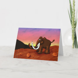 Grußkarte von Wooly Mammoth Karte