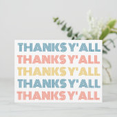 Grußkarte von Y'all Karte (Stehend Vorderseite)