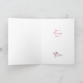 Grußkarte Vorlage Brustkrebs Bewusstsein (Innenseite)