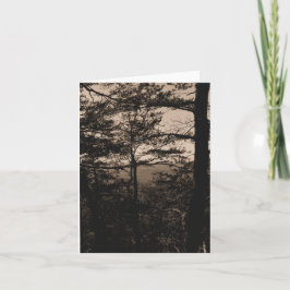 Grußkarte Wald Natur Landschaft Karte