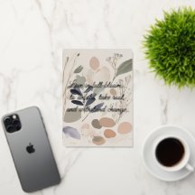 Grußkarte Watercolor Florals
