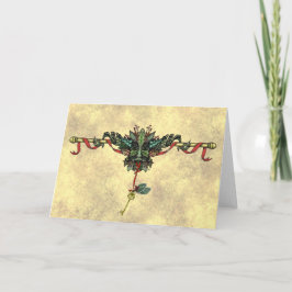 Grußkarte "Weihnachten Greenman" Feiertagskarte