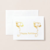 Grußkarte - Weihnachtsglocken Folienkarte (Vorderseite mit Umschlag)