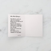 Grußkarte : Weisheit der Eule (Innenseite)