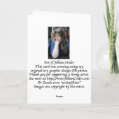 Grußkarte: Wenn ich alt werde, trage ich lila Karte (Rückseite)