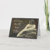 Grußkarte, wenn ich Ihnen helfen kann... Karte (Vorderseite)