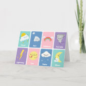 Grußkarte "Wetter" Karte (Vorderseite)