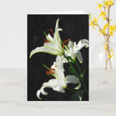 Grußkarte "White Lilies" Karte (Gelbe Blume)