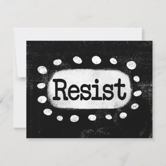 Grußkarte widerstehen karte (Vorderseite)