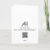 Grußkarte Wild für Sie Feiertagskarte (Rückseite)