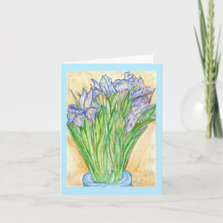 Grußkarte "Wild Iris" Karte