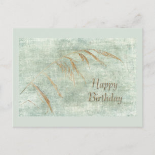 Grußkarte Wildes Gras zum Geburtstag Postkarte