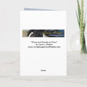 Grußkarte Wildes Pferd - Grace und Donata Dankeskarte (Rückseite)