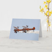 Grußkarte - Wing Walkers Karte (Gelbe Blume)
