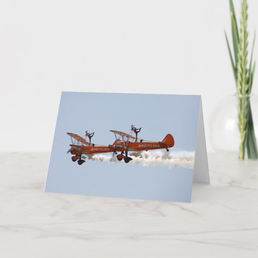 Grußkarte - Wing Walkers Karte (Vorderseite)