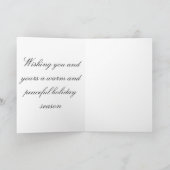 Grußkarte Winter Hearts Feiertagskarte (Innenseite)