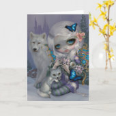 Grußkarte "Winter" Karte (Gelbe Blume)