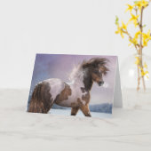 Grußkarte "Winterherz" Karte (Gelbe Blume)