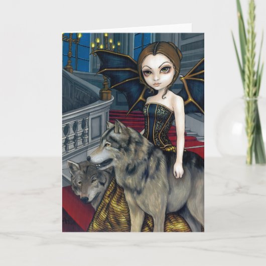 Grußkarte "Wolf Manor" Karte (Vorderseite)