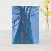 Grußkarte Wunschbaum Karte (Gelbe Blume)
