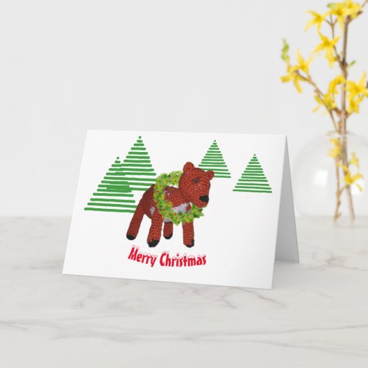 Grußkarte - Wünsche des Reinirers Karte (Gelbe Blume)