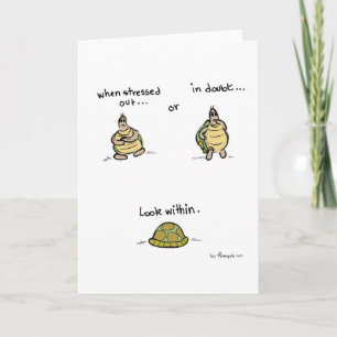 Grußkarte Yogi-Schildkröte Karte