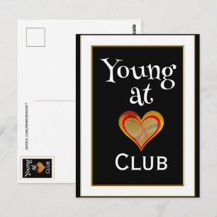 Grußkarte Young at Heart Club Postkarte