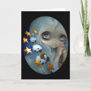 Grußkarte "Zählschaf" Feiertagskarte