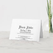 Grußkarte (Zitat): Innere Pilgerfahrt Feiertagskarte (Rückseite)