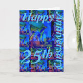Grußkarte zum 25. Jubiläum Karte (Vorderseite)