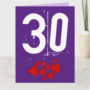 GRUßKARTE ZUM 30. HOCHZEITSTAG GROSSE KARTE