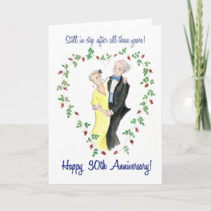Grußkarte zum 30. Hochzeitstag Karte