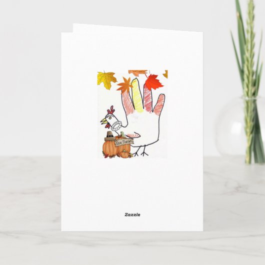 Grußkarte zum Erntedankfest Feiertagskarte (Rückseite)