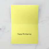 Grußkarte zum Erntedankfest Gourds Feiertagskarte (Innenseite)