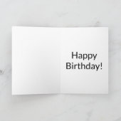 Grußkarte zum ersten Geburtstag Feiertagskarte (Innenseite)