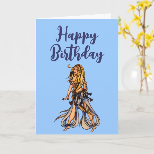 Grußkarte zum Geburtstag Bly Dancer Karte (Gelbe Blume)
