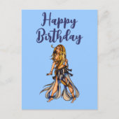 Grußkarte zum Geburtstag Bly Dancer Postkarte (Vorderseite)