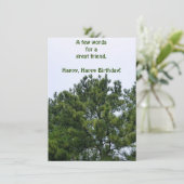 Grußkarte zum Geburtstag eines Freundes (Stehend Vorderseite)
