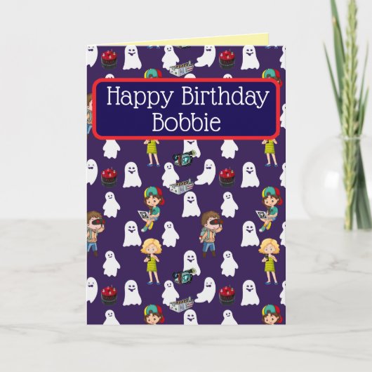 Grußkarte zum Geburtstag Ghost Wrangler Einladung (Vorderseite)