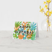 Grußkarte zum Geburtstag im Screenprint-Effekt Karte (Gelbe Blume)