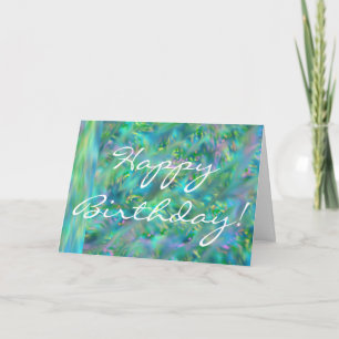 Grußkarte zum Geburtstag in den Köpfen der Frühlin Karte