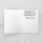 Grußkarte zum Geburtstag Karte (Innenseite)