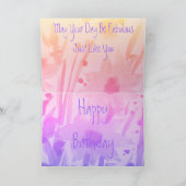 Grußkarte zum Geburtstag Karte (Innenseite)