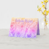 Grußkarte zum Geburtstag Karte (Gelbe Blume)